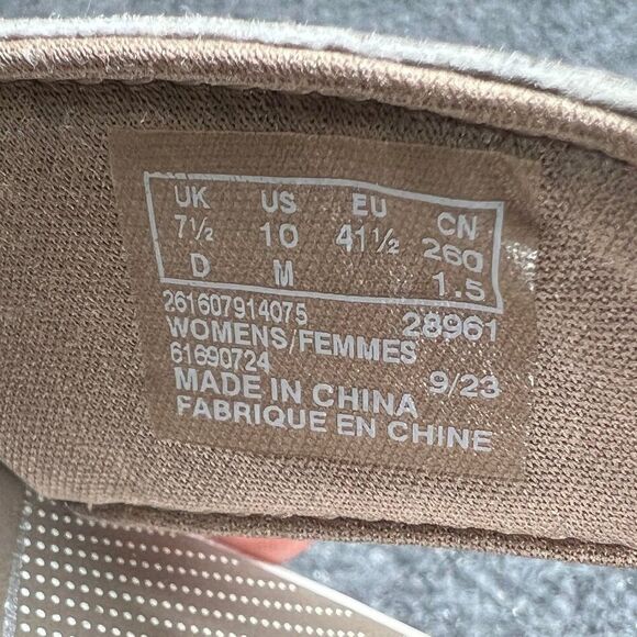 Clarks Cloudsteppers Sandals Women's 10 Tan Comfort Casual Toe Post Flip Flops - Picture 12 of 12